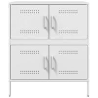 Dressoir 68x39x79 cm staal wit - thumbnail