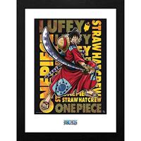 One Piece Framed Print - Luffy in Wano (30x40cm) - thumbnail