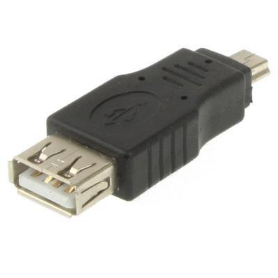 USB 2.0 vrouwtje naar Mini USB 5Pin mannetje Adapter (OTG functie)