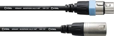 Cordial CCM5FM XLR Verbindingskabel [1x XLR-bus - 1x XLR-stekker] 5.00 m Zwart