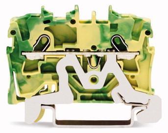 WAGO 2001-1207 Aardingsklem 4.20 mm Spanveer Toewijzing: Terre Groen, Geel 1 stuk(s) Box