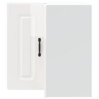 Keukenwandhoekkast Kalmar bewerkt hout hoogglans wit - thumbnail