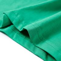 Kindershirt met voetbalprint 128 groen - thumbnail