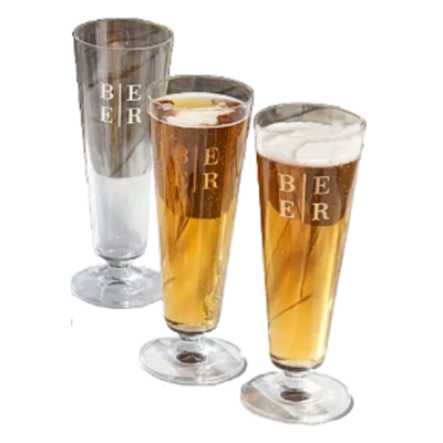 Bierglazen kristalglas - bierglazen Brooklyn, 4 st. - bierglazen transparant