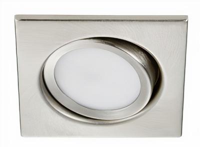 Trio InbouwspotRila Square 8cm 3000K met led metaalgrijs - 650210107