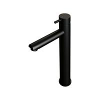 Wastafelmengkraan Brauer Black Edition Coldstart Opbouw Hoog Korte Ronde Hendel Mat Zwart - thumbnail