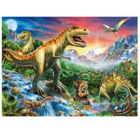 Bij de dinosaurussen XXL puzzel, 100 stukjes - thumbnail