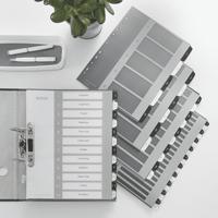 Leitz WOW printbare index, 6 tabs, zwart-wit - thumbnail