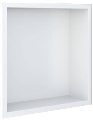Looox BoX nis - 30x30x7cm - inbouw - met flens - wit box30flw