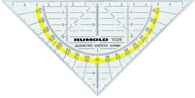 Geodriehoek rumold 1026 160mm transparant | 10 stuks Geodriehoek rumold 1026 160mm transparant | 10 stuks