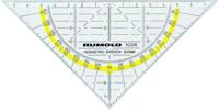 Geodriehoek rumold 1026 160mm transparant | 10 stuks - thumbnail