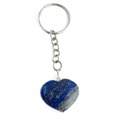 Edelsteen Sleutelhanger Lapis Lazuli Hart (25 mm)