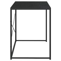 Computerbureau 110x60x70 cm bewerkt hout zwart - thumbnail