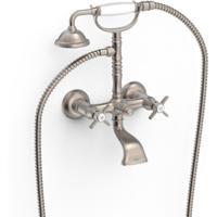 Badmengkraan Tres Clasic 2 Kruisgreep Incl Handdouche met Steun RVS Tres - thumbnail