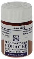 Talens Gouache Extra Fine Quality Fles 16 ml - Donkerbruin 402 - thumbnail