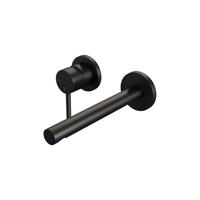 Brauer Black Edition Inbouw Wastafelmengkraan met Rechte Uitloop en Rozetten Model A2 Mat Zwart - thumbnail