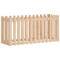 Plantenbak verhoogd met hekontwerp 150x50x70 cm grenenhout - thumbnail