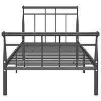 Bedframe metaal zwart 100x200 cm - thumbnail