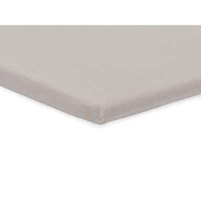 Jollein katoenen hoeslaken wieg 40x80/90cm - set van 2 soft grey