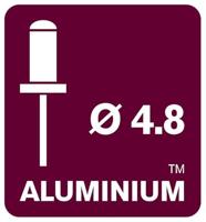 Rapid Blindklinknagels Gebroken Wit | Ø4,8 x 12 mm | Incl. Boor | 50 Stuks - 5001469 - thumbnail