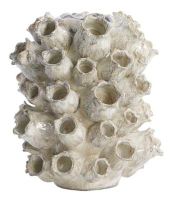 Light & Living Vaas 'Keiki' Keramiek, 32cm hoog, kleur Zand