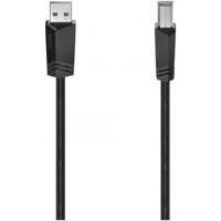 Hama USB-kabel, USB 2.0, 480 Mbit/s, 1,50 m Kabel Zwart - thumbnail