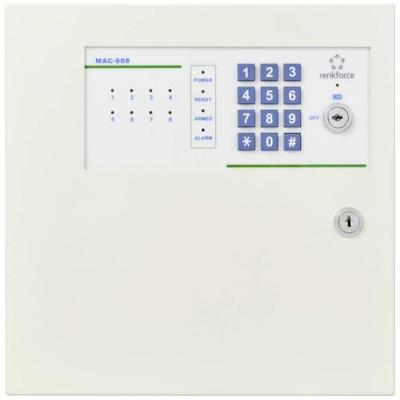 Renkforce MAC-608 MAC-608 Alarmcentrale Aantal alarmzones 8x kabelgebonden
