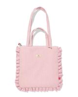 HEMA Tas 36x37.5cm seersucker ruches ruiten - thumbnail