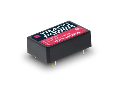 TracoPower TEN 6-2412WIN-HI DC/DC-converter, print 24 V/DC 12 V/DC 500 mA 6 W Aantal uitgangen: 1 x Inhoud 1 stuk(s)