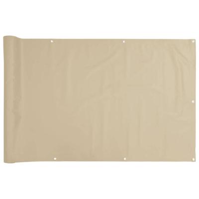 VidaXL Balkonscherm oxford textiel 75x400 cm beige