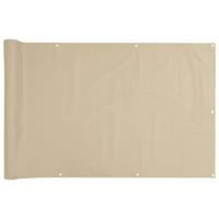 VidaXL Balkonscherm 120x300 cm oxford stof beige - thumbnail