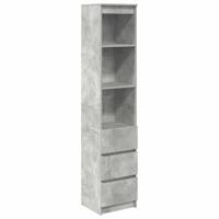 Highboard 37,5x35x180 cm spaanplaat betongrijs - thumbnail