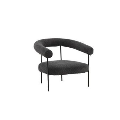 Nohr Fauteuil 'Mattheu' Bouclé, kleur Donkergrijs