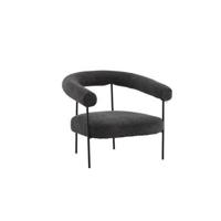 Nohr Fauteuil 'Mattheu' Bouclé, kleur Donkergrijs - thumbnail