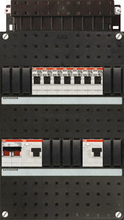 ABB-HAF HAD 3433-22+H42 7groepenverdeler met hoofdschakelaar