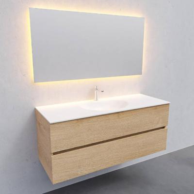 Badkamermeubel Solid Surface AQS Stockholm 120x46 cm Midden Wood Washed Oak Boss & Wessing