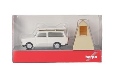 Herpa 024167-002 H0 Auto Trabant 601 universeel, grijswit Herpa 024167-002 H0 Auto Trabant 601 universeel, grijswit