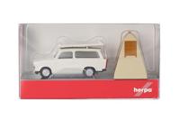 Herpa 024167-002 H0 Auto Trabant 601 universeel, grijswit - thumbnail
