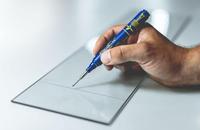 Pica 150/41 Markeerstift voor diepe gaten blauw blister - PI15041SB - thumbnail