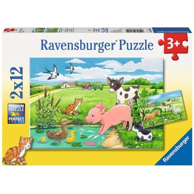 Ravensburger - jonge dieren op het platteland 2x12 stuks