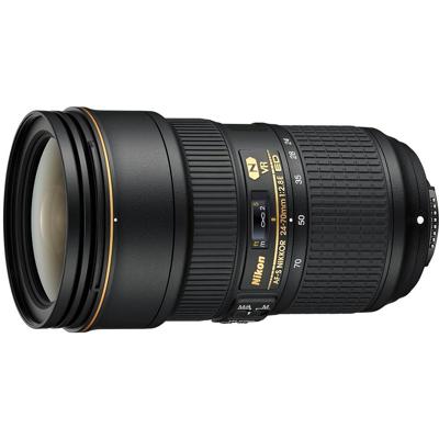 Nikon AF-S 24-70mm F/2.8E ED VR + HB-74 (zonnekap)