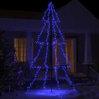 VidaXL Kegelkerstboom 360 led's binnen en buiten 143x250 cm - thumbnail