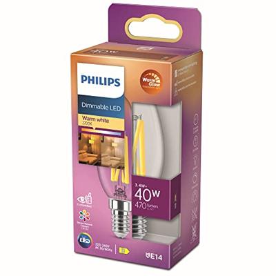 Philips LED 871951432421300 LED-lamp Energielabel D (A - G) E14 Kaars 3.4 W = 40 W Warmwit (Ø x h) 35 mm x 97 mm Dimbaar (dim to warm) 1 stuk(s) Philips LED 871951432421300 LED-lamp Energielabel D (A - G) E14 Kaars 3.4 W = 40 W Warmwit (Ø x h) 35 mm x 97 mm Dimbaar (dim to warm) 1 stuk(s)