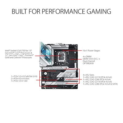 Asus ROG STRIX Z790-A GAMING WIFI D4 Moederbord Socket Intel LGA 1700 Vormfactor ATX Moederbord chipset Intel® Z790