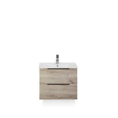 Seville Badmeubelset 60 cm - Craft Oak Edge greep - Wastafel Enjoy