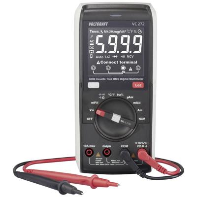 VOLTCRAFT VC272 Multimeter Digitaal LoZ CAT III 600 V Weergave (counts): 6000 VOLTCRAFT VC272 Multimeter Digitaal LoZ CAT III 600 V Weergave (counts): 6000