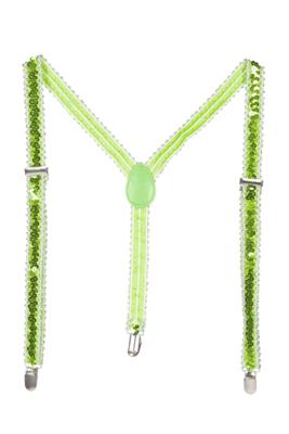 Bretels pailletten groen