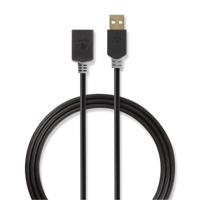 Nedis USB-Kabel | USB-A Male | USB-A Female | 480 Mbps | 2 m | 1 stuks - CCBW60010AT20 CCBW60010AT20 - thumbnail