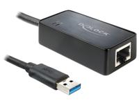 Delock USB 2.0 Adapter [1x USB-A-stekker - 1x Gigabit-LAN (1/2.5/5 Gbit/s)] 62121 - thumbnail