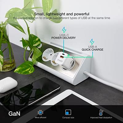 Oplader TooQ TQWC-GANQCPD30WT Wit 30 W